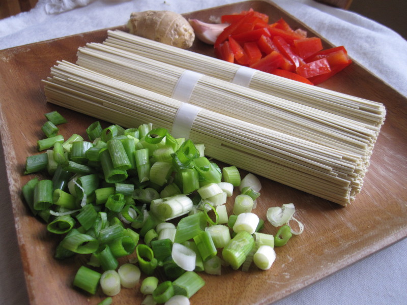 Ingredients for Lo Mein Noodles
